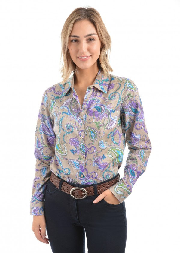 WOMENS LINDSAY PRINT L/S SHIRT