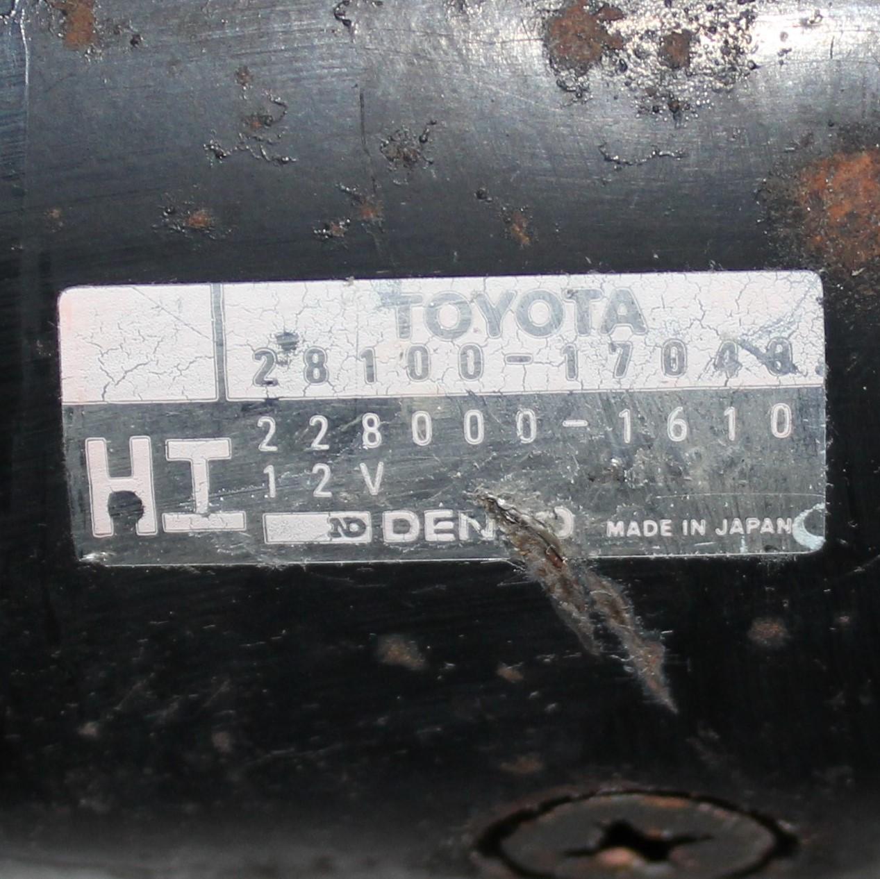 View Auto part Starter Toyota Landcruiser 1996