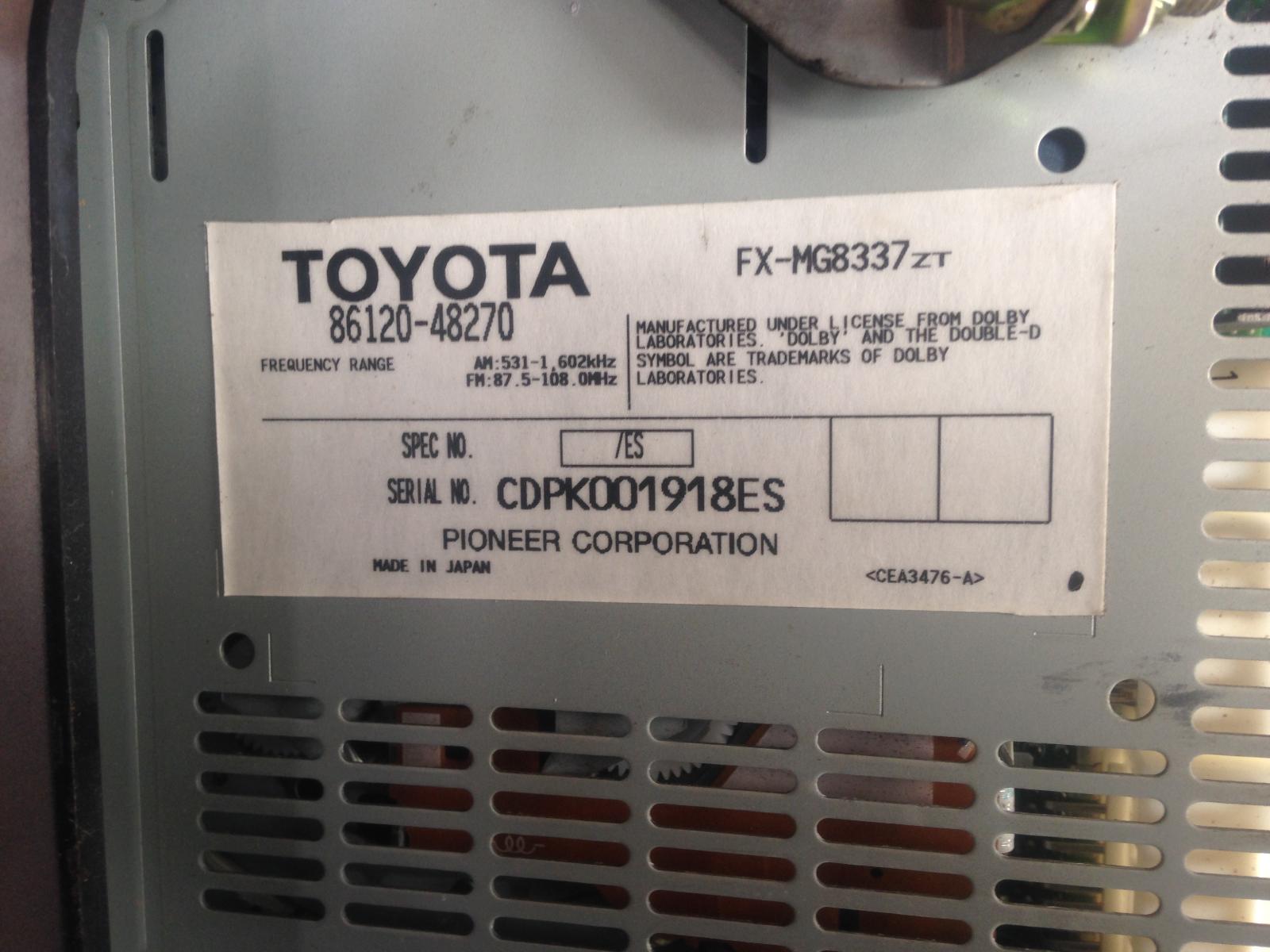 View Auto part Radio/Cd/Dvd/Sat/Tv Lexus Rx Series 2003