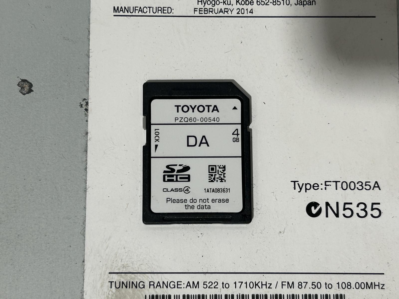 View Auto part Radio/Cd/Dvd/Sat/Tv Toyota Tarago 2014