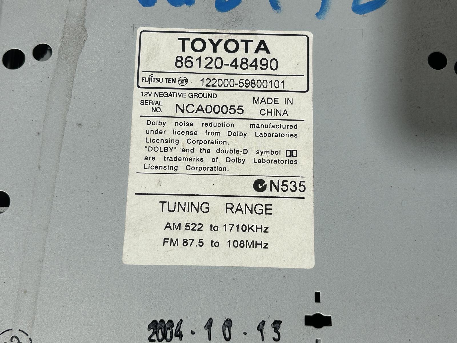 View Auto part Radio/Cd/Dvd/Sat/Tv Toyota Kluger 2005