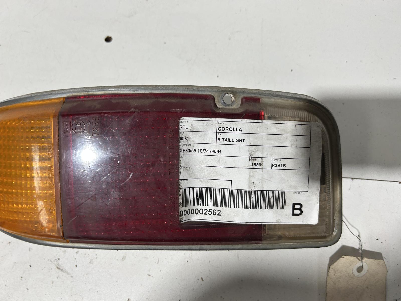 View Auto part Left Taillight Toyota Corolla 1979