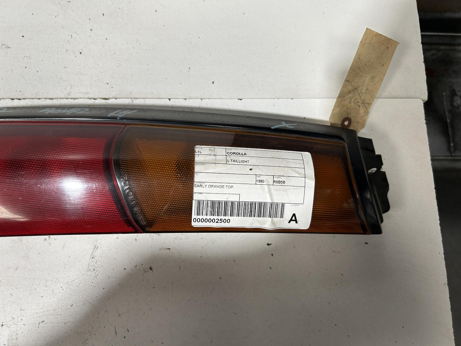 View Auto part Left Taillight Toyota Corolla 1994