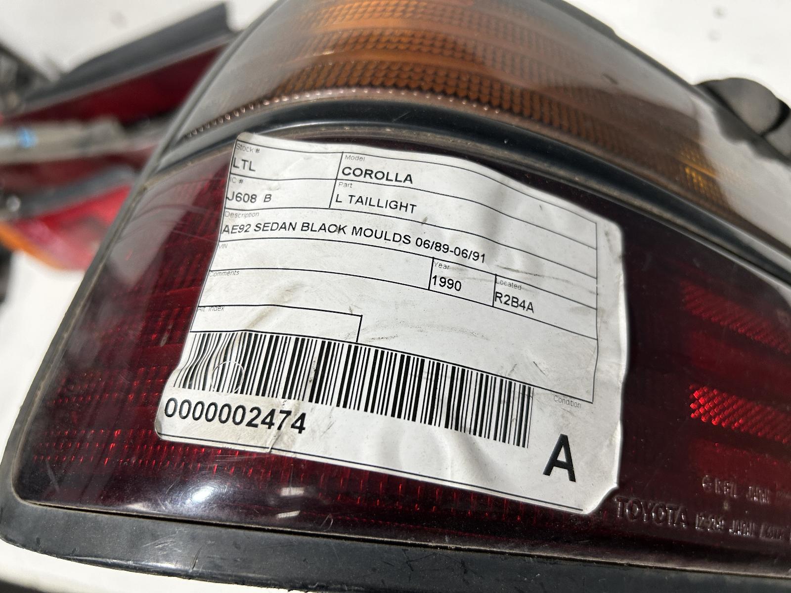 View Auto part Left Taillight Holden Nova 1990