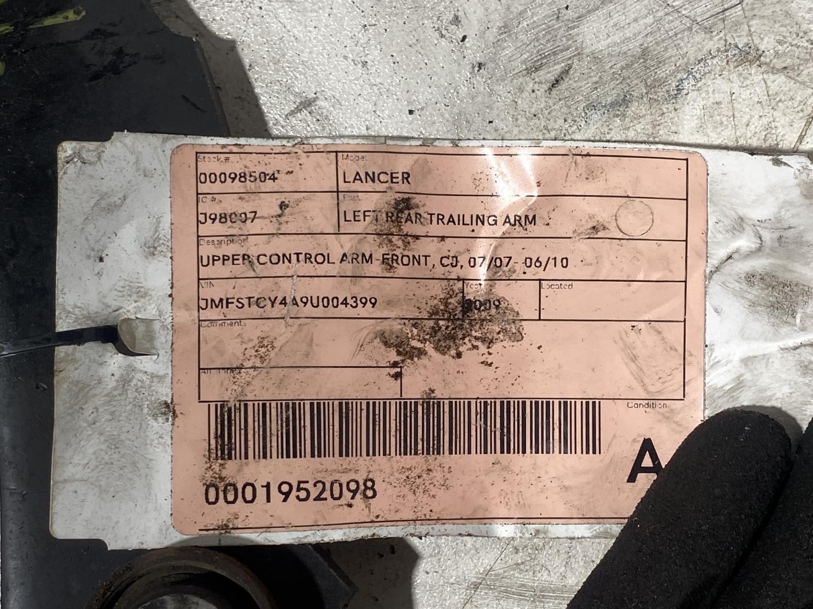 View Auto part Left Rear Trailing Arm Mitsubishi Lancer 2008