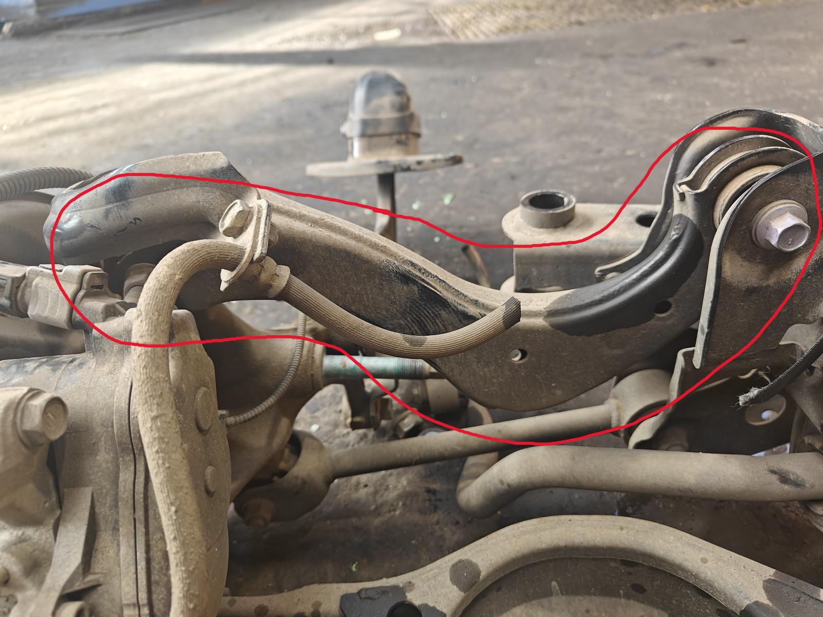 2022 Toyota Corolla Left Rear Trailing Arm View Auto part Left Rear Trailing Arm Toyota Corolla 2022