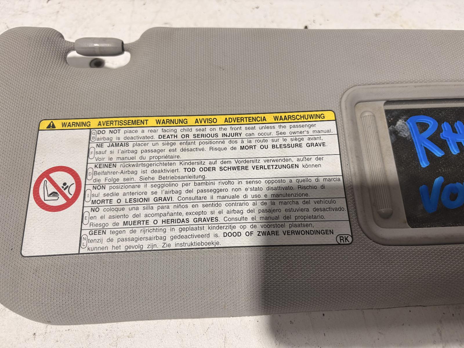 View Auto part Sunvisor Toyota Corolla 2010