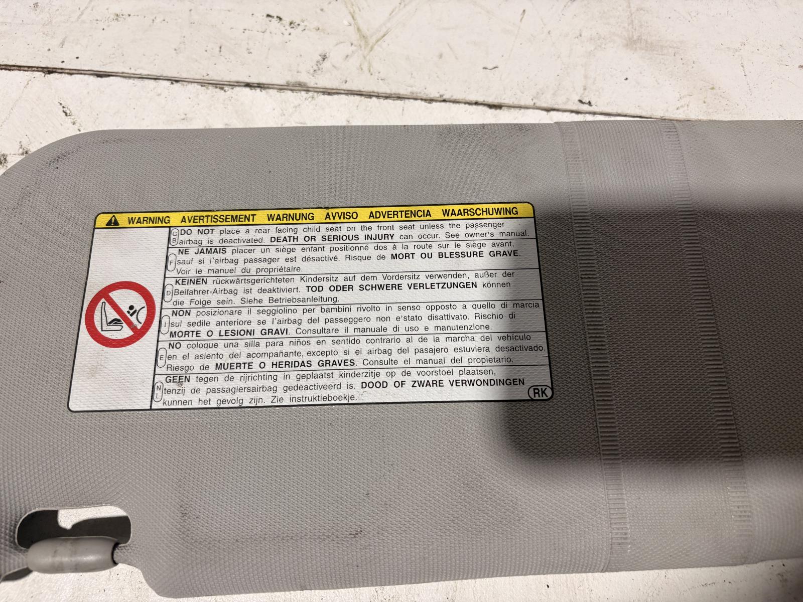 View Auto part Sunvisor Toyota Corolla 2010