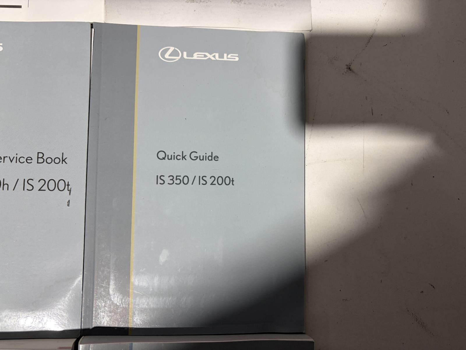 View Auto part Owners Handbook Lexus Is Series 2015