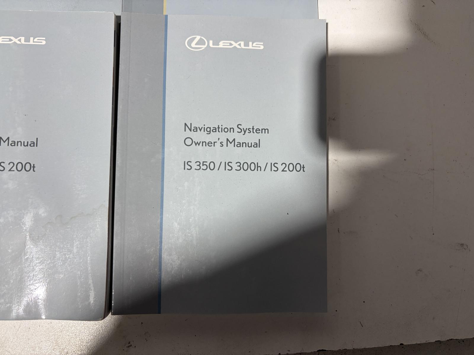 View Auto part Owners Handbook Lexus Is Series 2015
