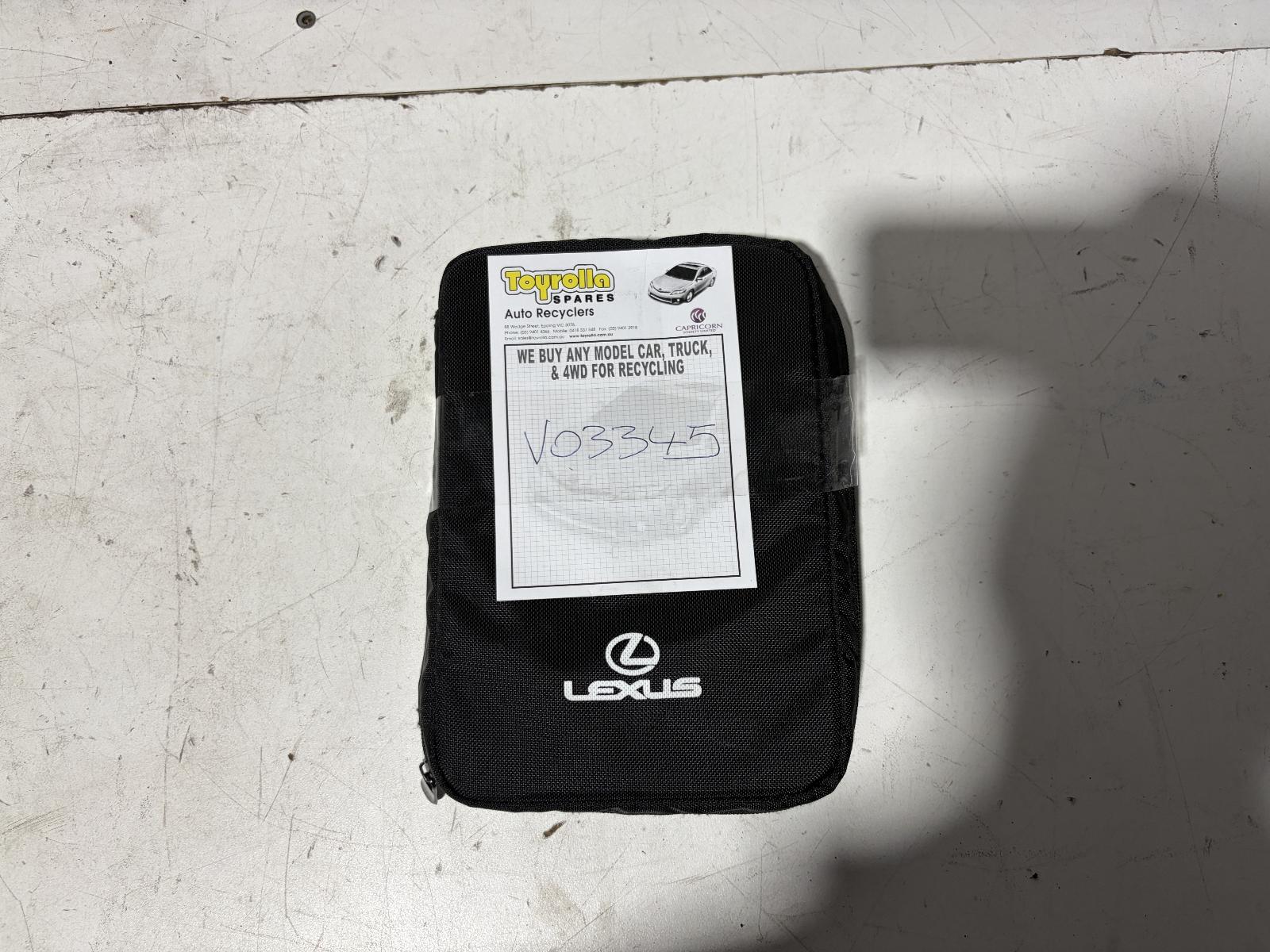 View Auto part Owners Handbook Lexus Is Series 2015