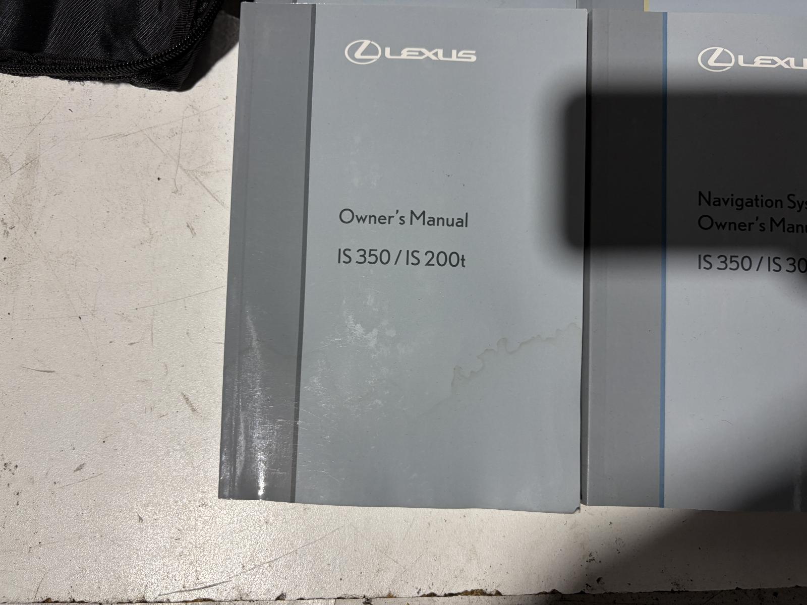 View Auto part Owners Handbook Lexus Is Series 2015