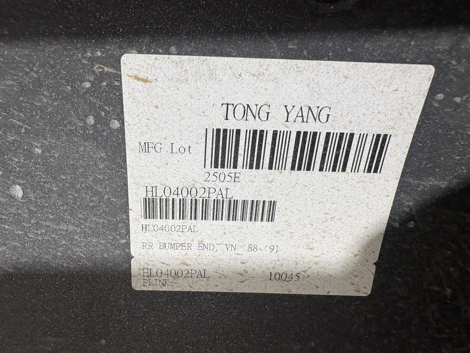 View Auto part Rear Bumper Holden Commodore 1991