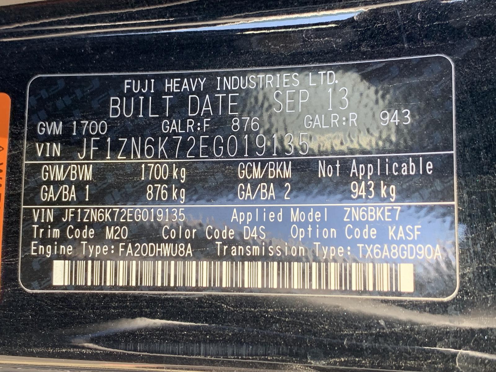 View Auto part Fuel Sending Unit Toyota 86 2013