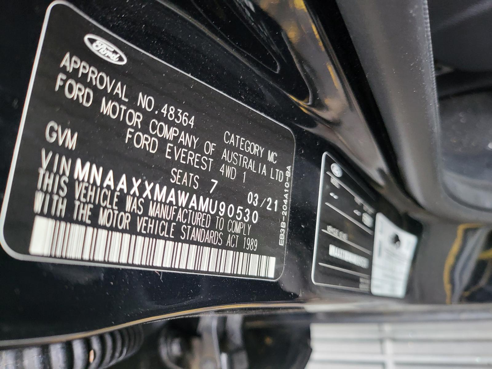 View Auto part Reverse Camera Ford Everest 2021