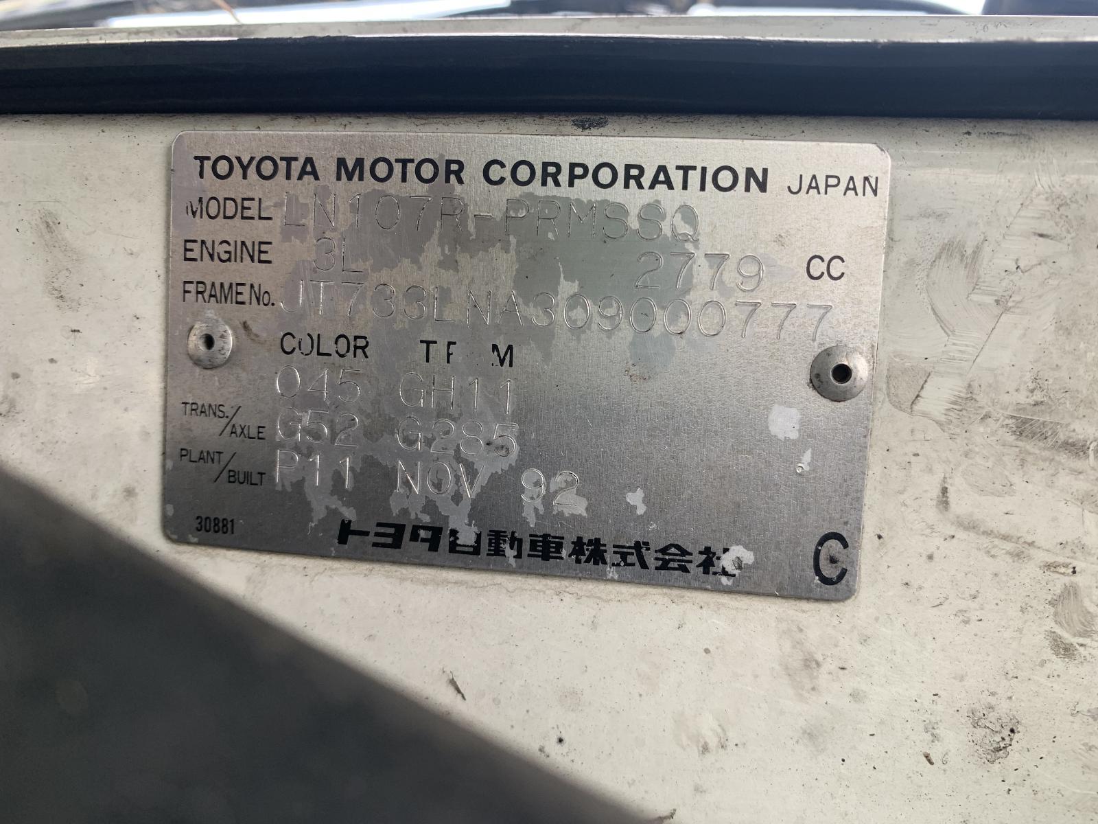 Left Indicator/Fog/Side Hilux Toyota 1992