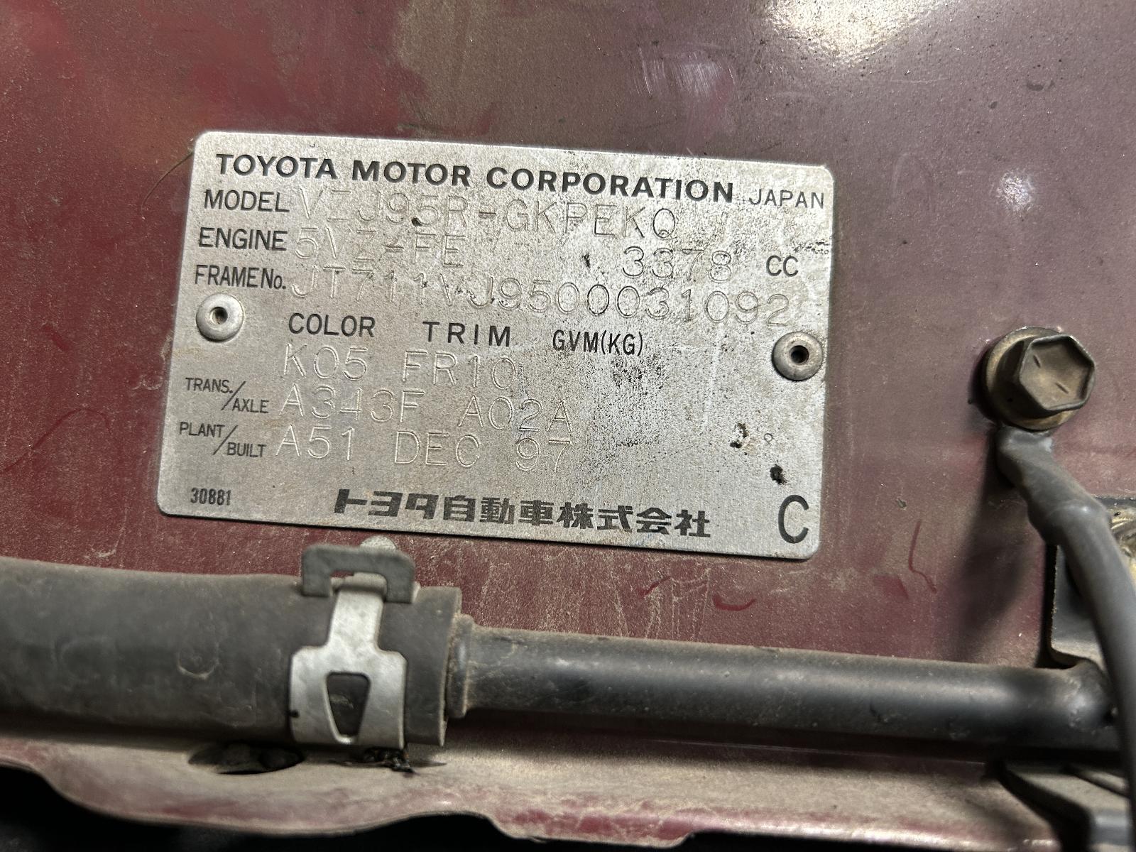 View Auto part Sunvisor Toyota Prado 1998
