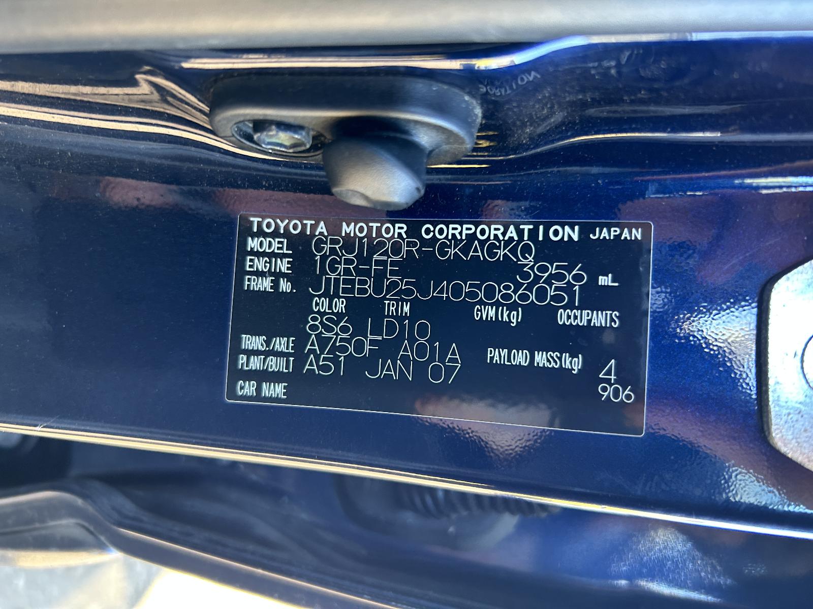 View Auto part Left Rear Side Glass Toyota Prado 2007