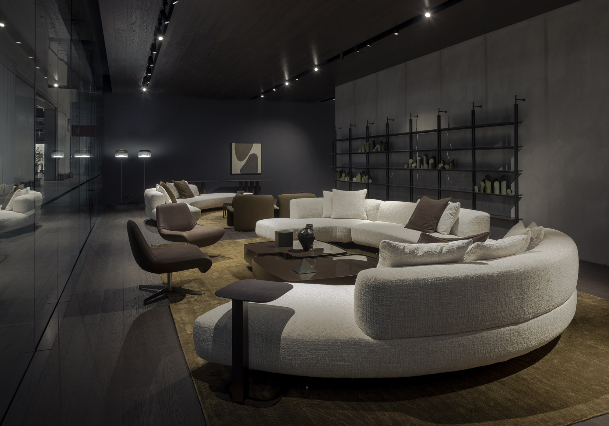 Grant sofa and Ellison armchair by Bonaldo