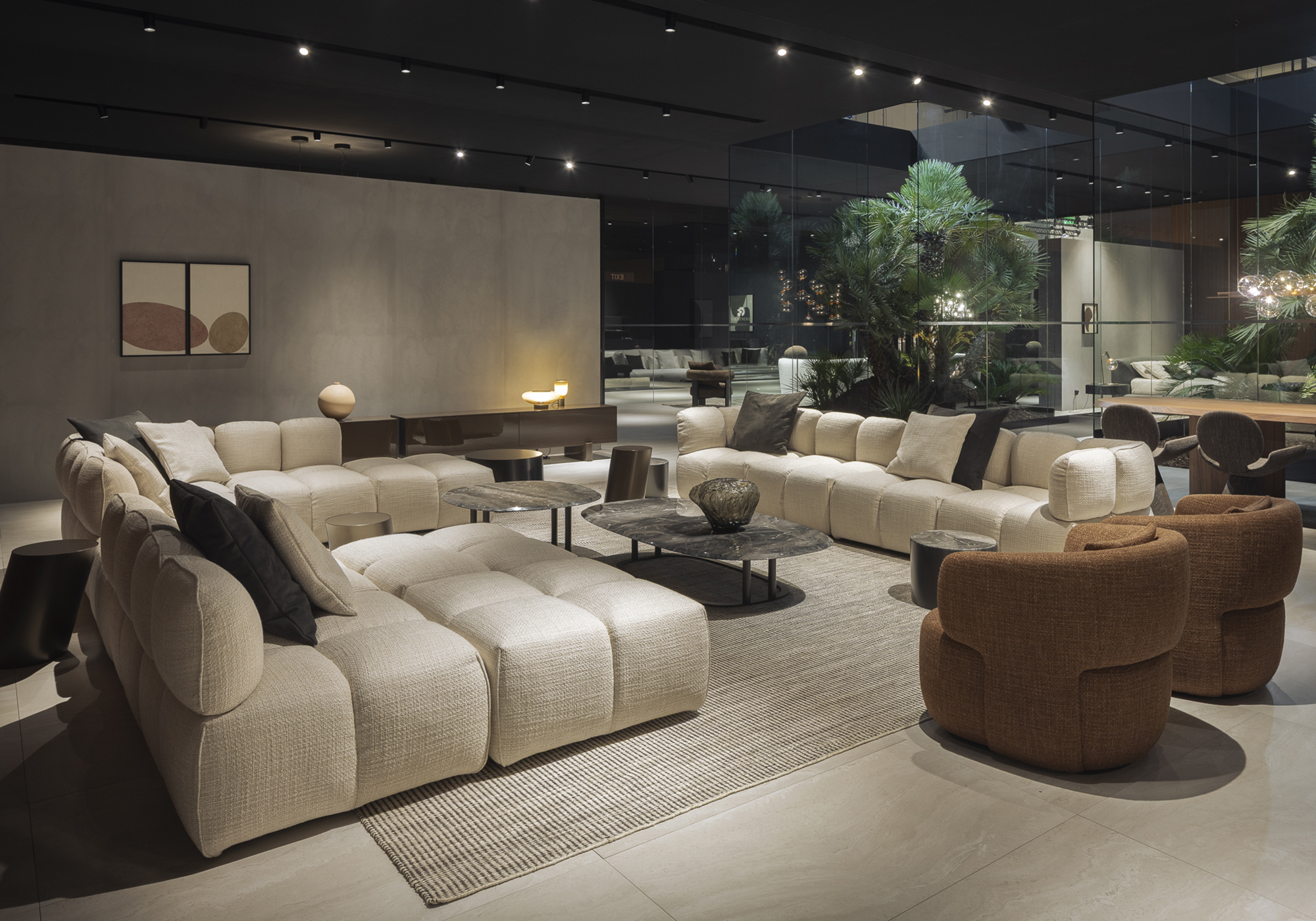 Salone del Mobile 2026 Bonaldo Brik sofa and Doge armchair, photography Marek Swoboda