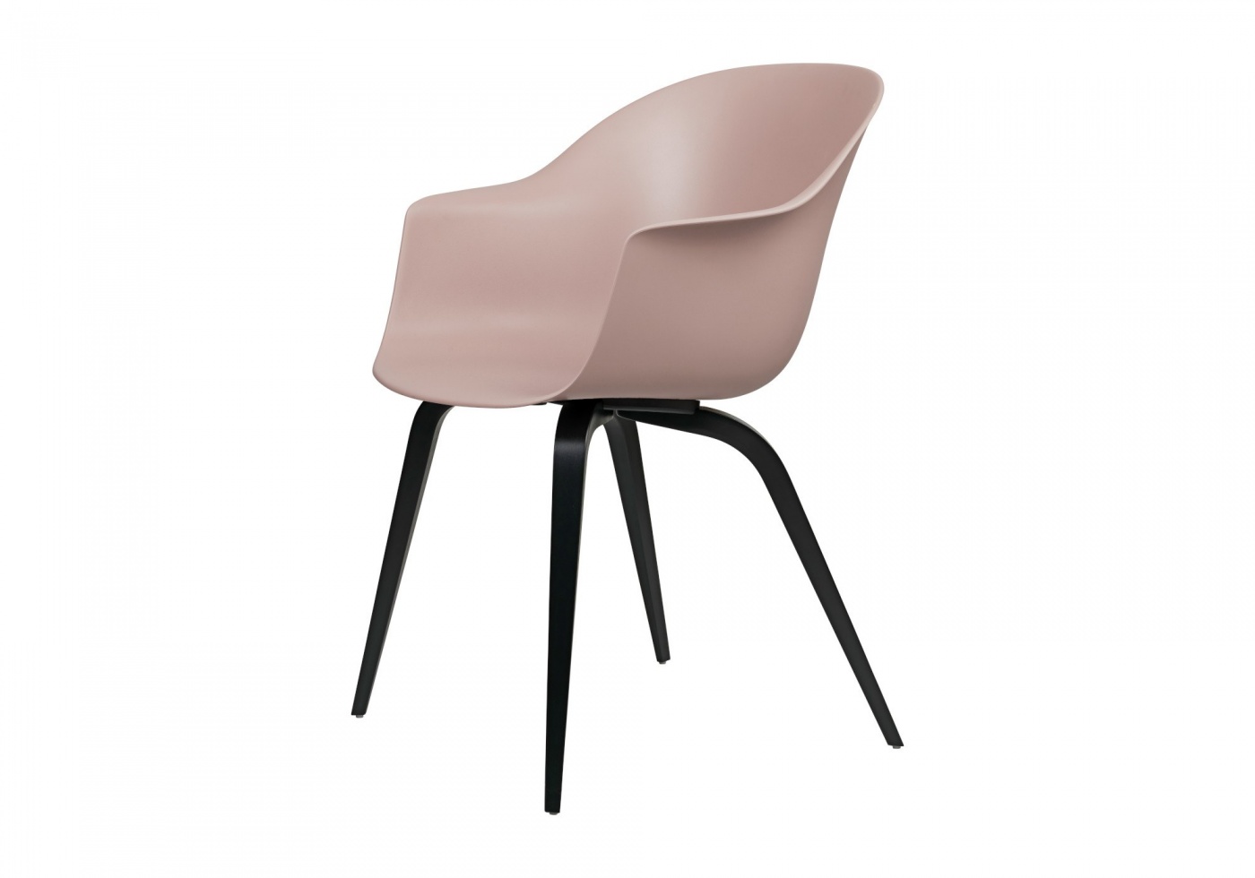 Gubi Bat Din Chair Shell Oak White