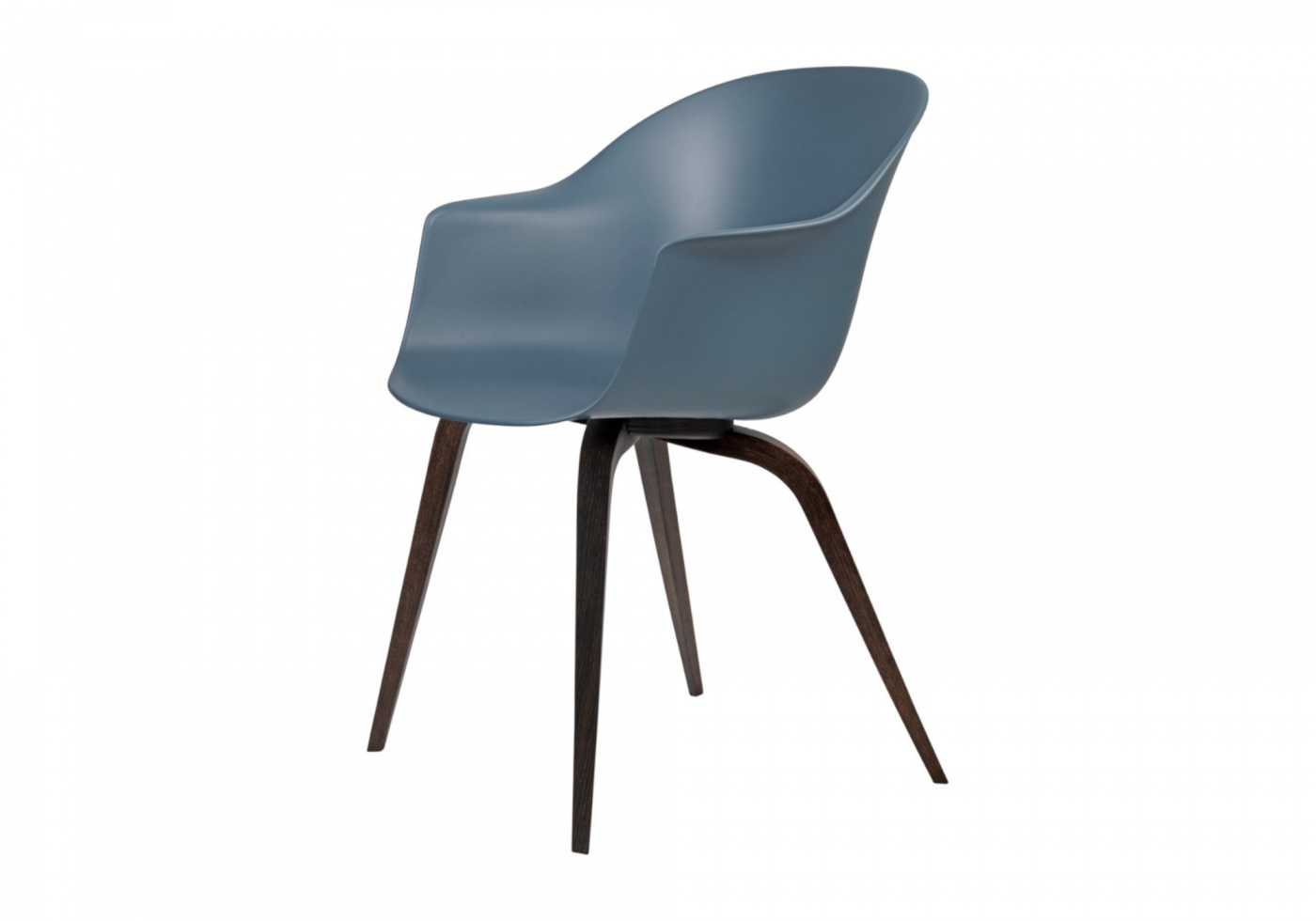 Gubi Bat Din Chair Shell Oak White