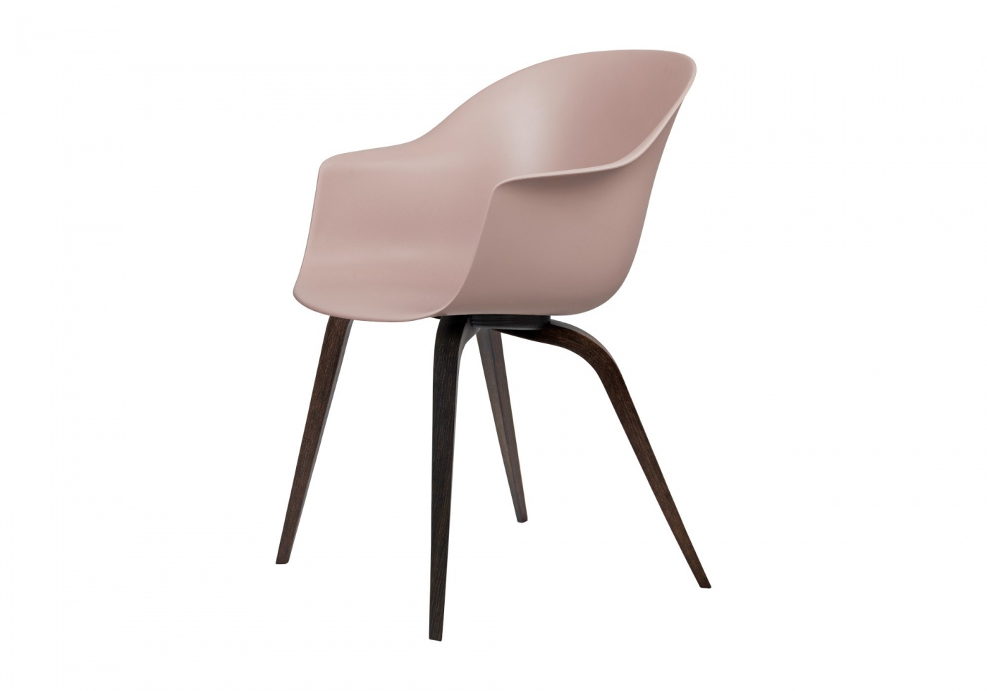 Gubi Bat Din Chair Shell Oak White