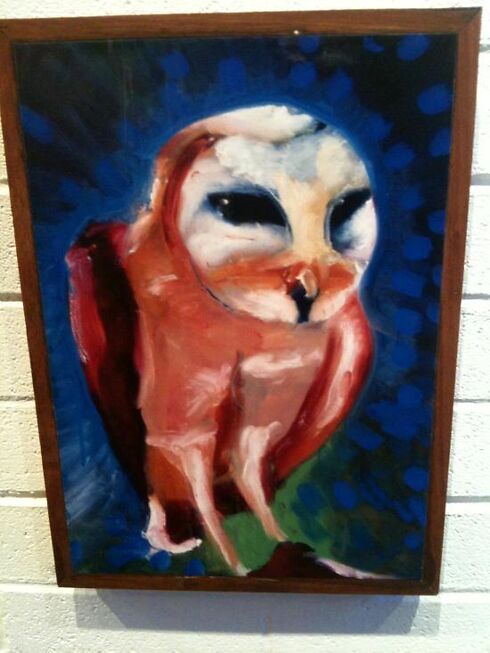 This owl stood out as my favorite on the night. Another OnStone print.
