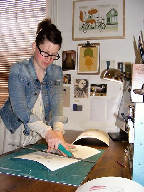 I am very impressed that Emma cuts all these pieces down by hand. One must make sure to measure twice and cut once.