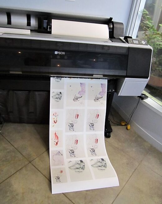 A lot of prints coming through our printer for Emma.