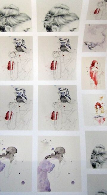 Prints perfectly lined up, ready to cut.