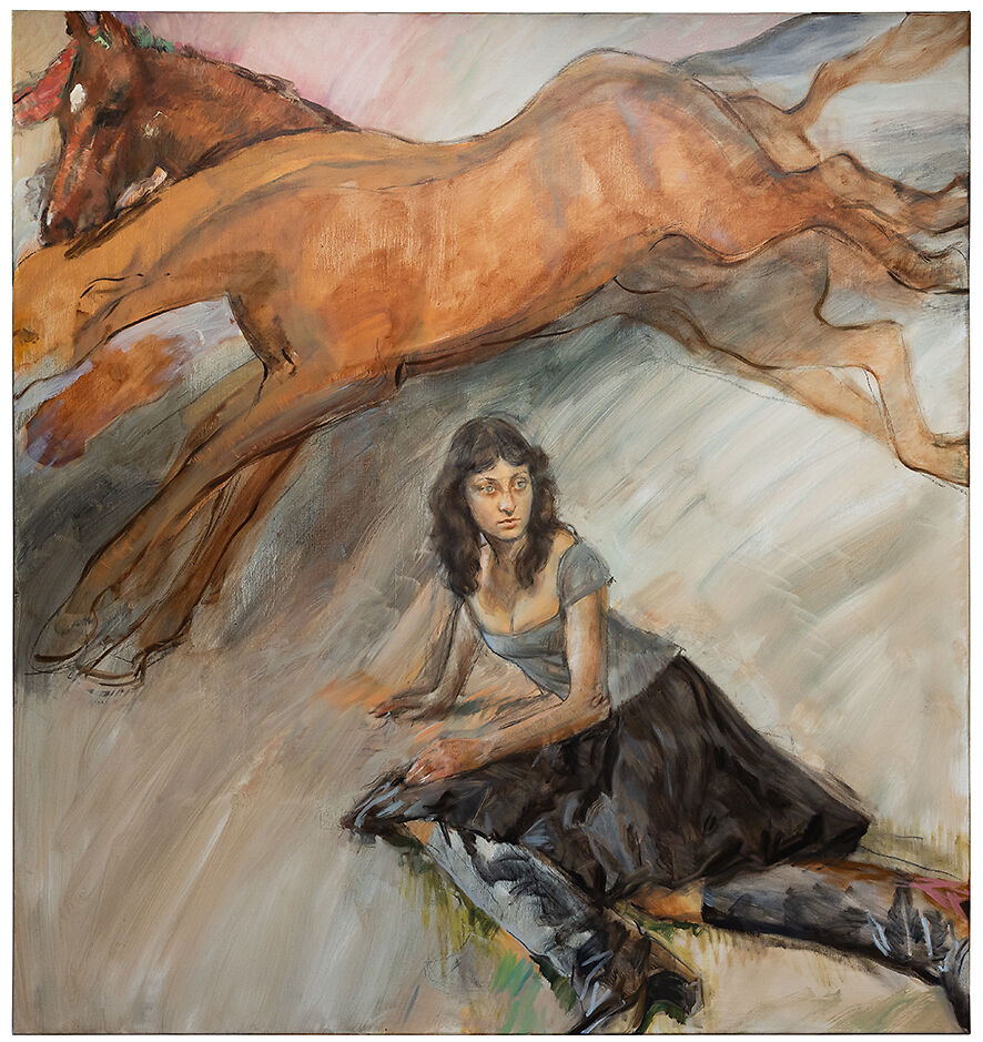Archer Davies, Wild Things Run Fast, oil on linen, 148cm x 148cm, 2024