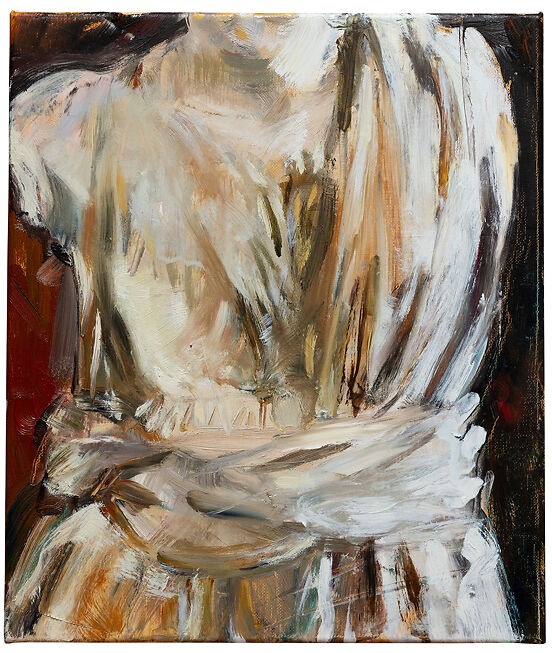 Archer Davies, Archaic Torso, oil on linen, 23cm x 27cm, 2024