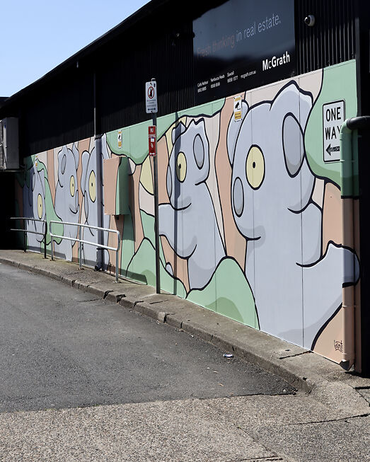 Koala Mural in Coffs Harbour in support of The Great Koala National park