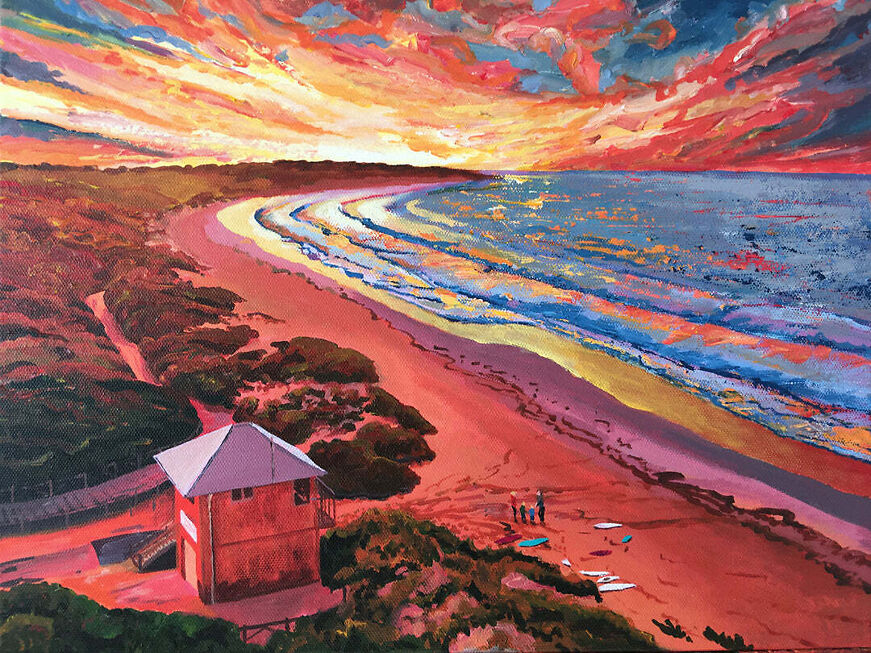Caroline Healey - Main Beach Sunrise, Warrnambool