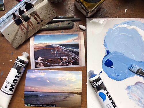 Caroline's Painting Process