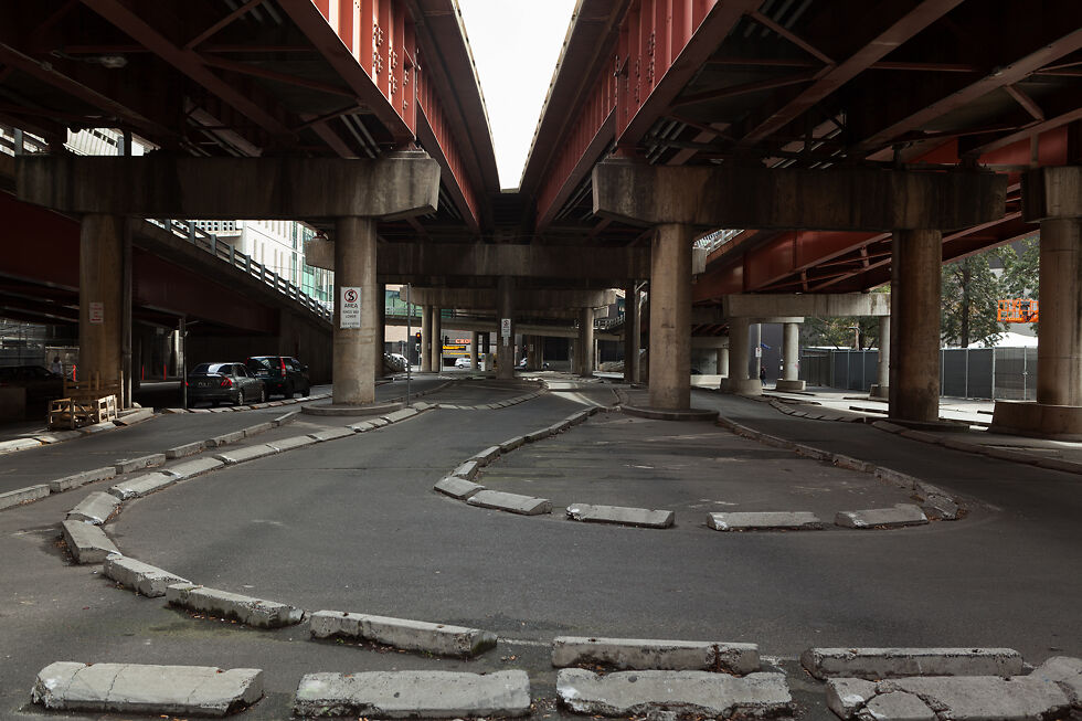 King Street underpass, Southbank boundary