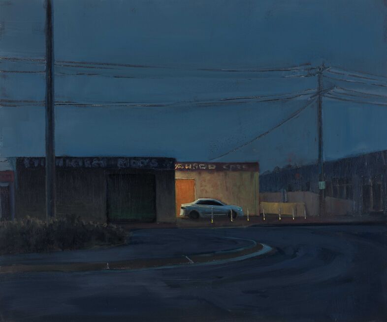 Harley Manifold - If That Fella Had Chocolate For Brains He Wouldn't Be Able to Fill a Smarty, 70 x 90cm, Oil on Canvas, 2023