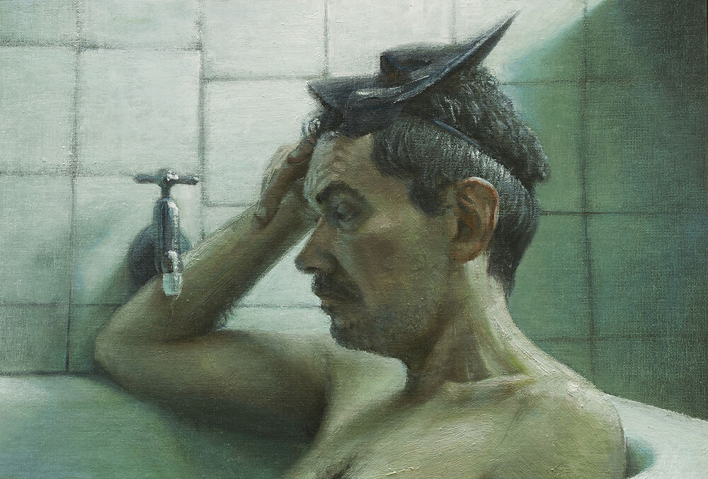 Harley Manifold - Gareth, 30 x 40cm, Oil on Board, 2022
