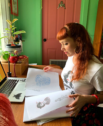 Artist Cat Berruer of Just Call Me Cat