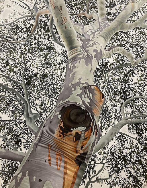 Karen Standke, Arbor 3, 107 x 85cm, 2022, Oils on Linen