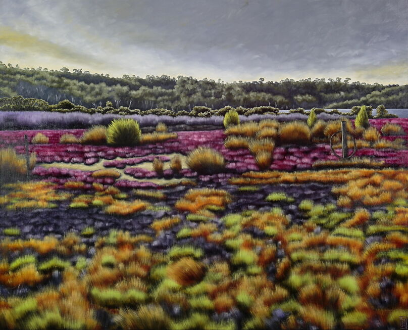 Karen Standke, Merimbula Landscape II, 121.5 x 152cm, 2025, Oils on Linen