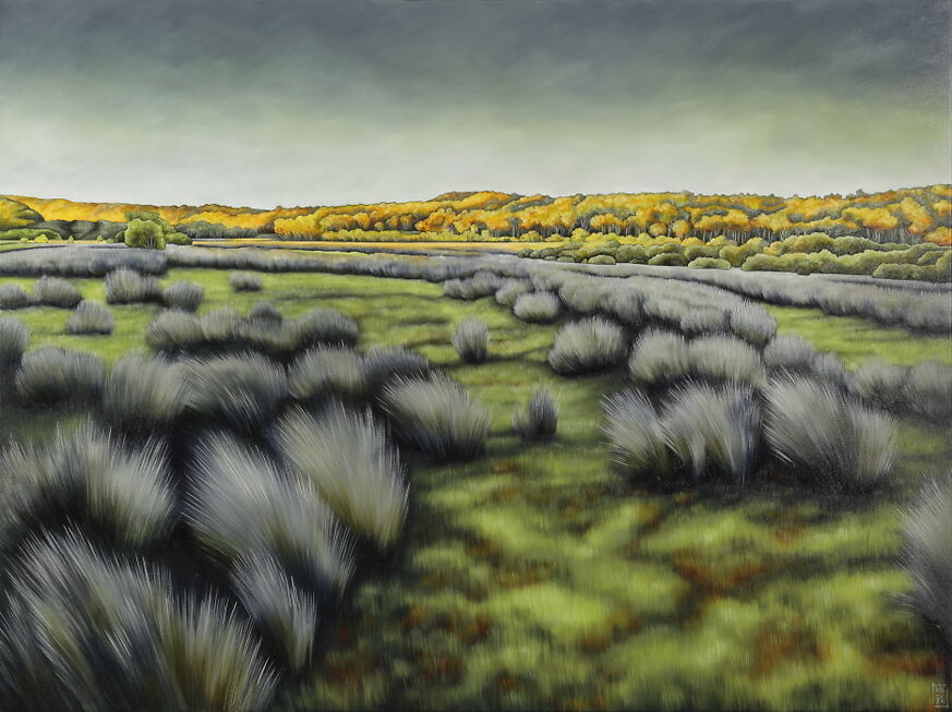 Ksren Standke, Millingandi Landscape IV - at Dusk, 121.5 x 81.5cm, 2025, Oils on Linen