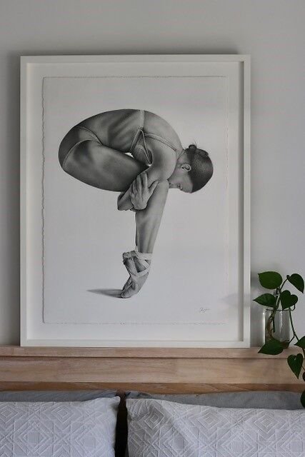 Kris Hartas Framed Ballet Dancer