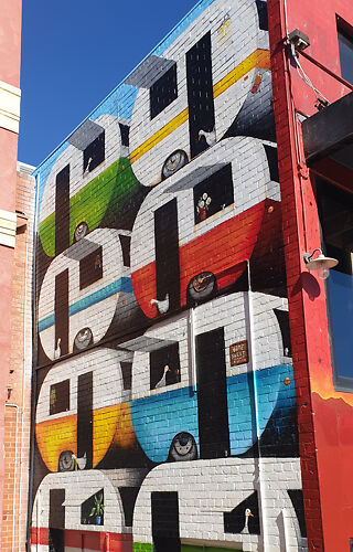 Tank Art Street Mural - Stay The Duck At Home