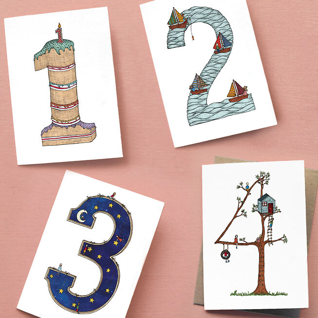 Numbers Cards 1234