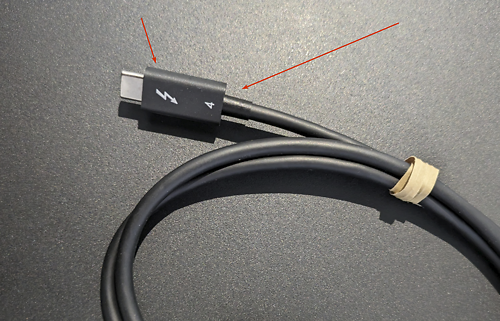 Note the Thunderbolt logo and version number!