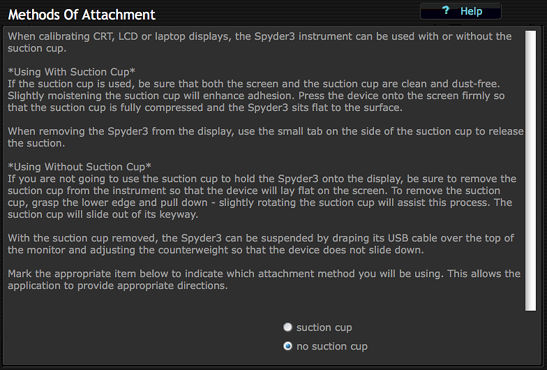 No Suction Cup (remove the suction cup from your device when using it with LCDs!)