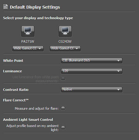 In this panel, you need to answer some questions about your monitor.