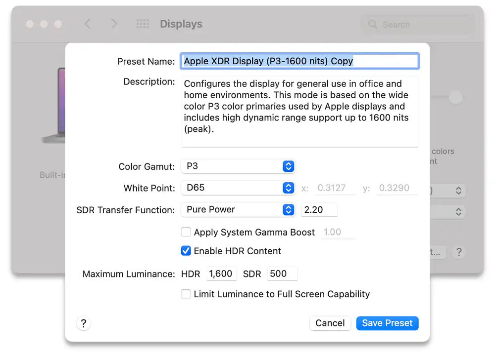 Example settings only, do not use these yourself